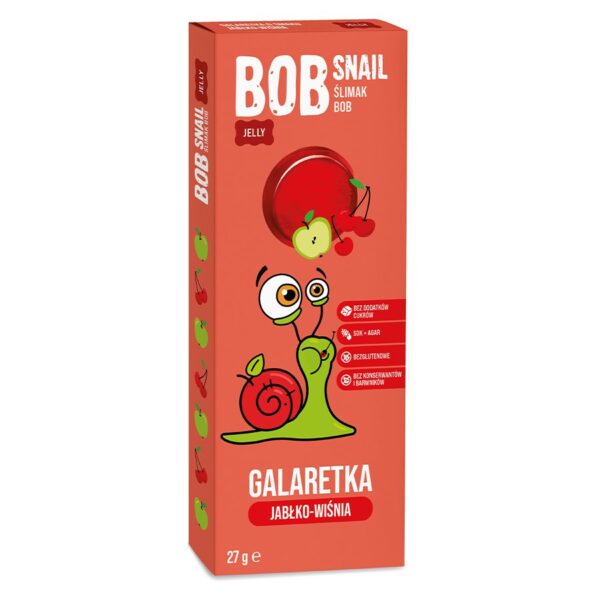 Przekąska "Jabłkowo-Wiśniowa"  bez dodatku cukru Bob Snail,  27g